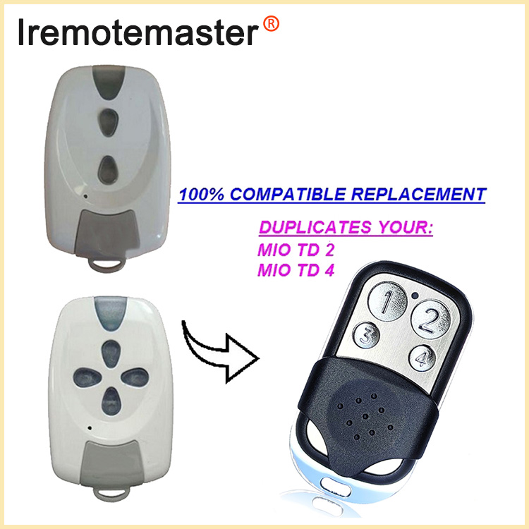 د MIO TR2 TR4 ګیرج ریموټ کنټرول رولینګ کوډ 433MHz لپاره